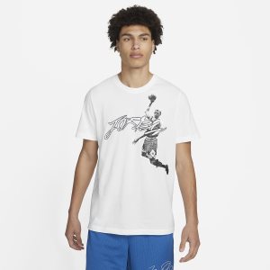 Men's Nike Air Jordan Air Dri-FIT T Shirts Red / Black | FQBUSHE-85