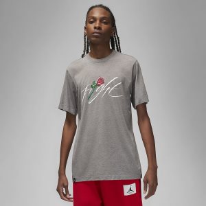 Men's Nike Air Jordan Brand Sorry T Shirts Dark Grey | UMYZSBA-81