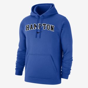 Men's Nike Air Jordan College Club Fleece 365 (Howard) Hoodie Navy | SQIZUCA-45
