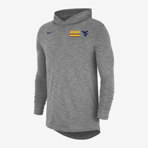 Men's Nike Air Jordan College Dri-FIT (Oklahoma) Long Sleeve Dark Grey | JTYINCS-06