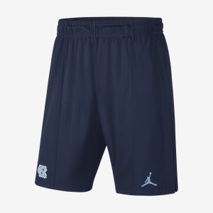Men's Nike Air Jordan College (UNC) Shorts Navy / Navy / Blue | WPKIGFA-61