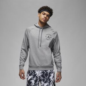 Men's Nike Air Jordan Dri-FIT Sport BC Hoodie Black / Light Green | OBKRGQA-75
