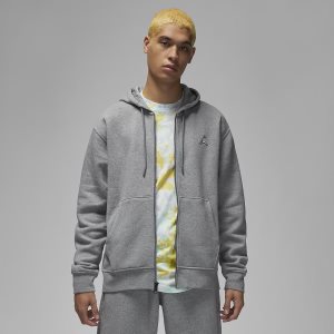 Men's Nike Air Jordan Essentials Hoodie Dark Grey / White | TOYNFPG-08