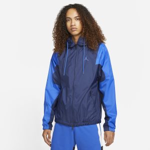 Men's Nike Air Jordan Essentials Jackets Navy / Royal | XDBFHCT-49