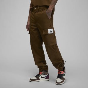 Men's Nike Air Jordan Essentials Pants Light Olive | ZWYSIQR-52