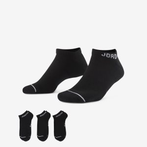 Men's Nike Air Jordan Everyday Max Socks Black / Black / Black | NUFCMZG-54