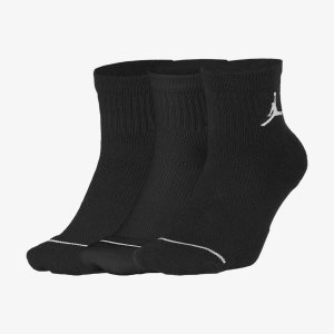 Men's Nike Air Jordan Everyday Max Socks Black / Black / Black | REPZOXA-82