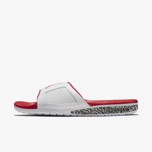 Men's Nike Air Jordan Hydro III Retro Slides White / Red / Grey / Red | VJRIOPA-41