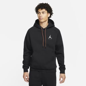 Men's Nike Air Jordan Jumpman Hoodie Black | FMHXENL-75