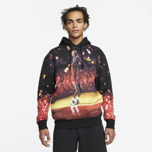 Men's Nike Air Jordan Jumpman Hoodie Black | XJOZQUS-91