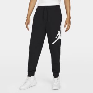 Men's Nike Air Jordan Jumpman Logo Pants Dark Grey | ERGZABW-85