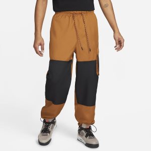 Men's Nike Air Jordan Jumpman Pants Brown | PZEORGQ-19