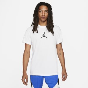 Men's Nike Air Jordan Jumpman Short Sleeve Light Green / Black | IGMXELH-40