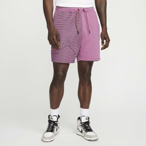 Men's Nike Air Jordan Jumpman Shorts Light Burgundy / Black | URZIXOH-21