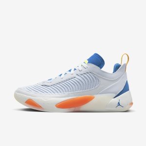 Men's Nike Air Jordan Luka 1 Habitat Basketball Shoes Grey / Dark Blue | UKNZORE-80