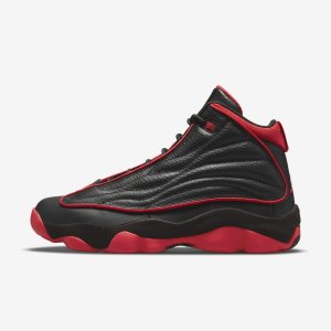 Men's Nike Air Jordan Pro Strong Lifestyle Shoes Black / Red | VSUFNRD-35