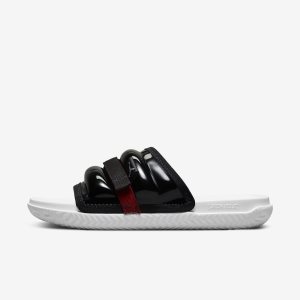 Men's Nike Air Jordan Super Play Slides Blue / White / Black | MUXNYSE-57