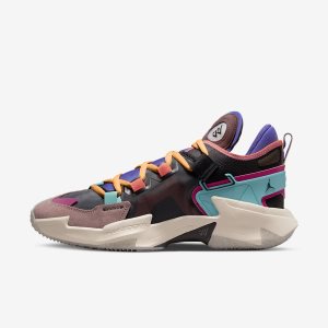 Men's Nike Air Jordan Why Not .5 Basketball Shoes Black / Orange / Black | XCKZBIH-62