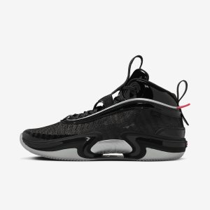 Men's Nike Air Jordan XXXVI Tatum Basketball Shoes Black / Grey / Red / Metal Silver | JOUIQWL-15