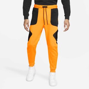 Men's Nike Air Jordan x Zion Pants Orange / Black | YNCMVPR-68