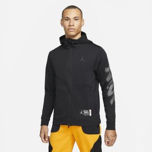 Men's Nike Air Jordan x Zion Tops Black | SVZNQFK-02