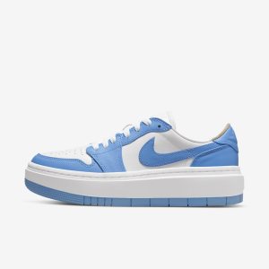Women's Nike Air Jordan 1 Elevate Low SE Lifestyle Shoes White / White Black / Blue | WQRJCEV-98