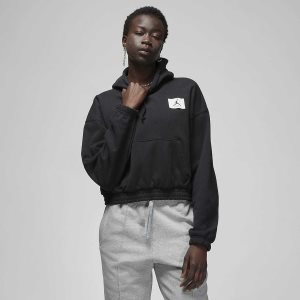 Women's Nike Air Jordan Essentials Hoodie Olive | WQNRSIG-73