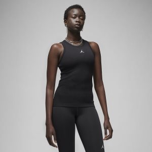 Women's Nike Air Jordan Essentials Tanks Black | KOJXILN-80