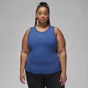 Women's Nike Air Jordan Essentials Tanks Blue | PKSUVQH-72