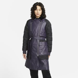Women's Nike Air Jordan New Classics 2.0 Trench Coat Purple / Black / Black / Silver | ZRIXQUC-69