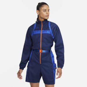 Women's Nike Air Jordan Next Utility Capsule Bodysuit Blue / Royal / Royal / Blue | UTOSVHI-83