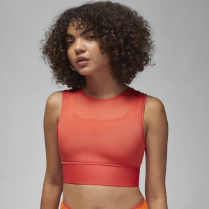 Women's Nike Air Jordan Sport Sports Bra Orange / Red | IESLPFU-46